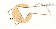 Pinzeta pro SMD 102 SA - rozměry