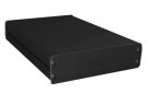 Přístrojová krabička plochá EFG1s, hliníková, 168 x 13,5 x 31 mm, černá