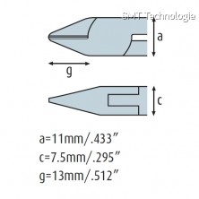 Boční kleště 3221HS22 s fasetou