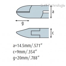 Boční kleště 3301HS02 silné, s fasetou