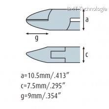 Boční kleště 3242HS22 s malou fasetou