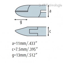 Boční kleště 3202HS22 s malou fasetou