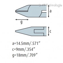 Boční kleště 3322HS02 silné, s malou fasetou