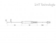 Teplotní čidlo Greisinger GOF 500, typ K, -65 až +500 °C, 100870