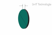 Přístrojové ESD nožky, zelené, 10mm (12ks/bal)