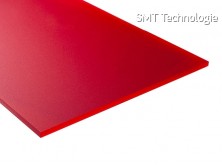 Plexisklo (d x š) 100 mm x 50 mm, tloušťka materiálu 3 mm, červená, 1 ks