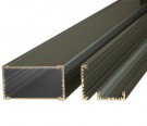 Hliníkový profil EG1, krabicový, černý eloxovaný, 165 mm