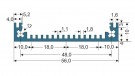 Gie-Tec - Hliníkový profil EG2, krabicový,  černý eloxovaný, 165 mm