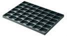 - ESD Box s přihrádkami Licefa, TE424610 ESD, 42 x 36 mm, černá