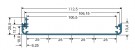 Hliníkový profil, krabicový, Euro-Cooling Fin Profile 3, přírodně eloxovaný, 1000 mm