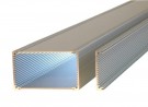 Hliníkový profil EG2, krabicový, přírodně eloxovaný, 1000 mm